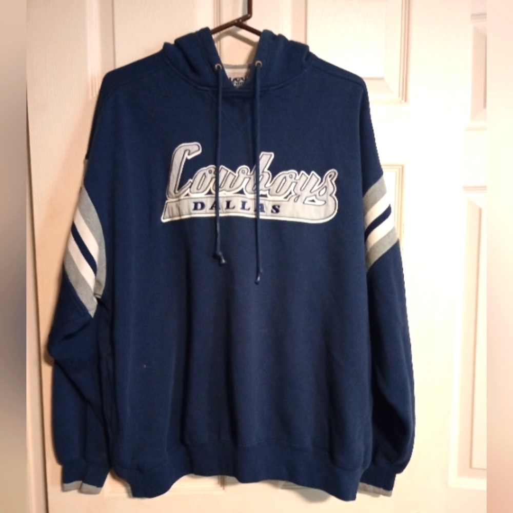 Vintage Lee NFL Dallas Cowboys Blue Hoodie Size XL